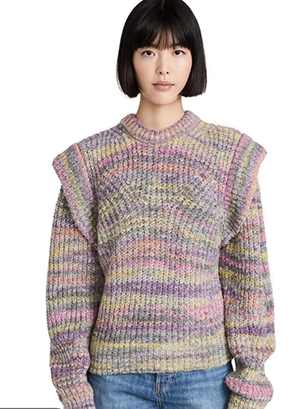 NEW - Moon River Cardigan Stitch Pull-Over Sweater w/ Puff Sleeve